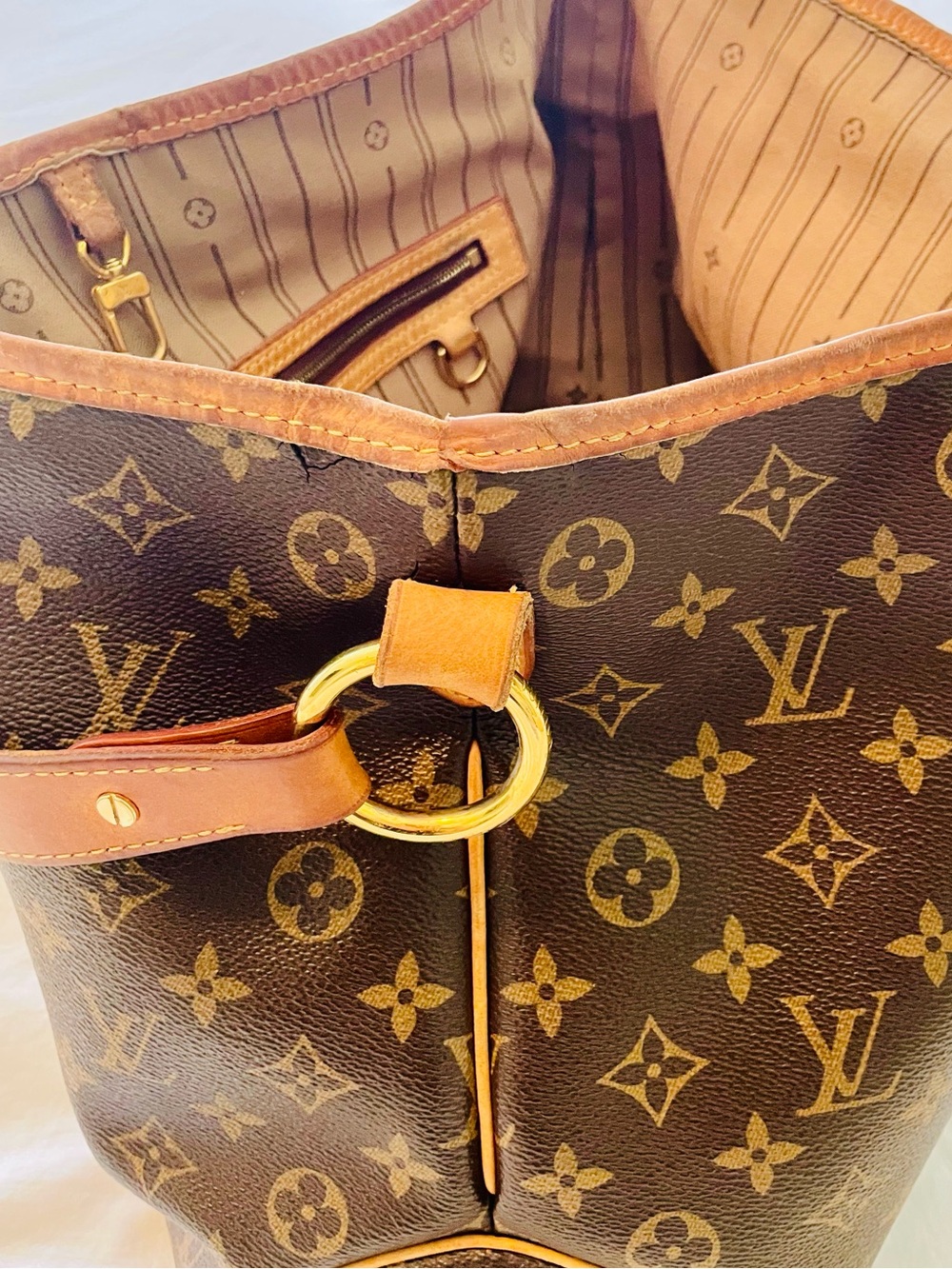 Louis Vuitton Monogram Galliera GM Shoulder Hobo Bag w/Receipt & Dust Bag - Picture 7 of 15